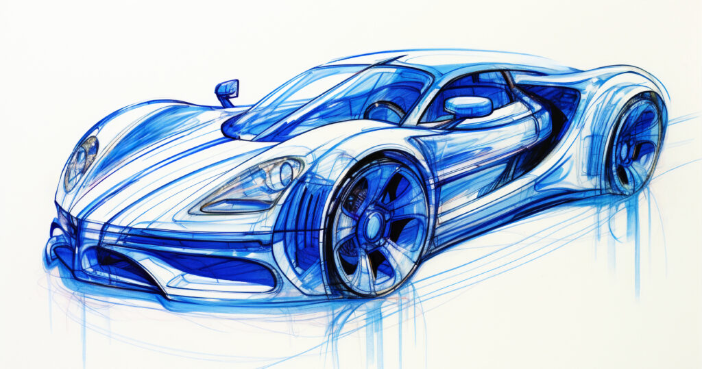 view 3d car sketch style e1763053995482